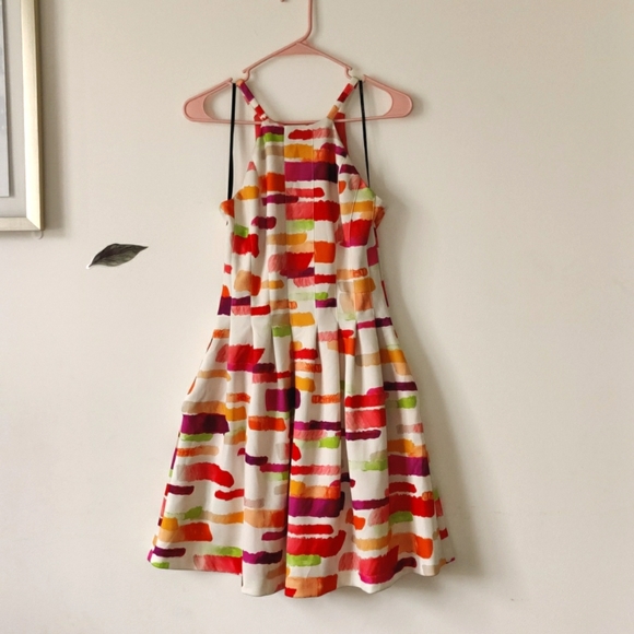 NWOT Vince Camuto Abstract Color Watercolor Dress - Picture 2 of 15